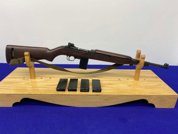 1943 IBM U.S. M1 Carbine .30 Carbine Blue 18" *SOUGHT-AFTER WWII RIFLE*