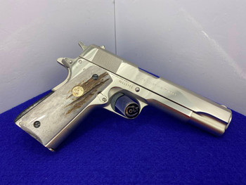Colt Government Series 70 MK IV 45 5" *ABSOLUTELY GORGEOUS NICKEL MODEL*