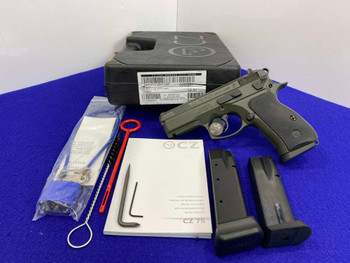 2019 CZ 75 P-01 9mm Luger OD Green 3.75" *COMPACT & RELIABLE PISTOL*