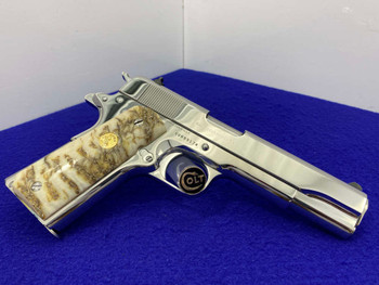 Colt Government 1911 .38 Super *BREATHTAKING BRIGHT STAINLESS FINISH*