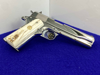 Colt Government 1911 .45 ACP *BREATHTAKING BRIGHT STAINLESS FINISH*