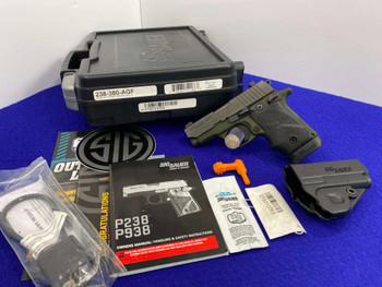 2016 Sig Sauer P238 .380 ACP 2.7" *COMPACT ARMY GREEN TALO EDITION*