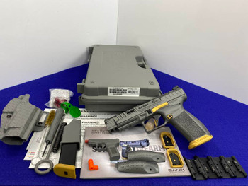 Canik SFX Rival 9mm Grey/Gold 5" *PEAK PERFORMANCE SEMI-AUTOMATIC PISTOL* Canik SFX Rival 9mm Grey/Gold 5" *PEAK PERFORMANCE SEMI-AUTOMATIC PISTOL*