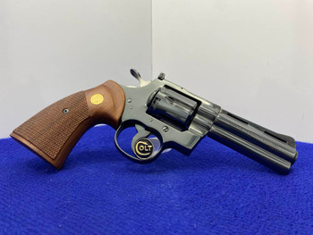 1982 Colt Python .357 Mag Blue 4" -LEGENDARY SNAKE SERIES- Incredible Find