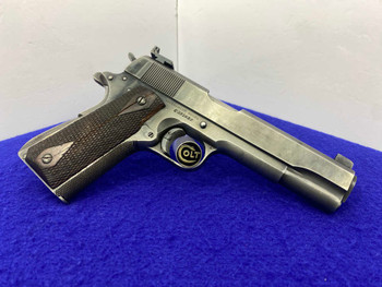 1947 Colt Government Model .45 ACP Blue 5" *FEATURES UPGRADED SIGHTS*