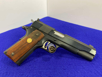 1961 Colt National Match Mid-Range .38 Spl Wad 5" *DESIRABLE EXAMPLE*