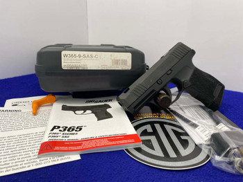 2020 Sig Sauer P365 SAS 9mm Blk 3.1" *IMPRESSIVE SIG ANTI SNAG TREATMENT*