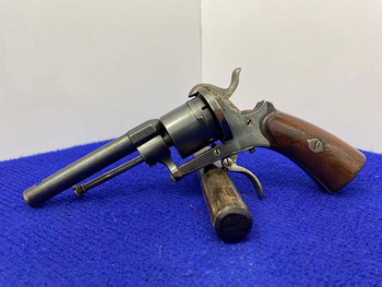 Belgian Pinfire Revolver Blue 3 1/2" *ANTIQUE BELGIAN REVOLVER*