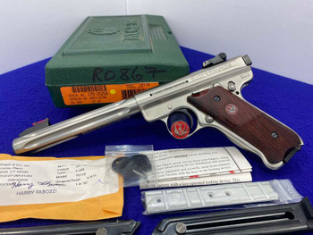 2006 Ruger Mark III Hunter .22 LR *6 7/8" TARGET CROWNED FLUTED BARREL*