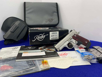 Kimber Micro 9 Stainless 9mm 3.15" *CRIMSON TRACE ROSEWOOD LASER GRIP*