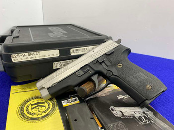 2010 Sig Sauer P229 SAS 9mm 3.75" *TWO-TONE STAINLESS / BLACK FINISH*