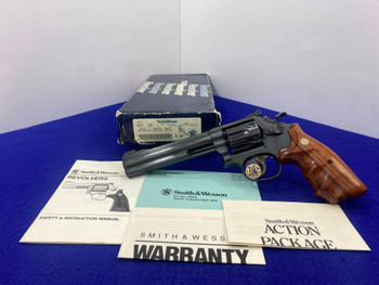 Smith Wesson 17-6 .22 LR Blue 6" *ULTRA RARE FACTORY FULL LUG w/ COMBATS*