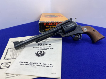 1971 Ruger Blackhawk .45 LC Blue 7.5" *INCREDIBLE SINGLE-ACTION REVOLVER*