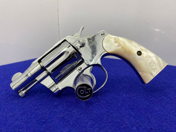 SOLD* 1927 Colt Police Positive Special .32-20 Nickel *MOTHER OF