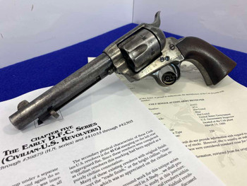 1878 Colt Single Action Army .45 *EARLY D.F.C. SERIES U.S. ARTILLERY MODEL*