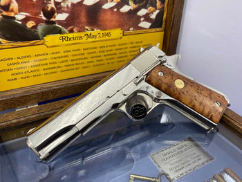 1970 Colt Nickel Government WWII European Theater *LIMITED PRODUCTION COLT*