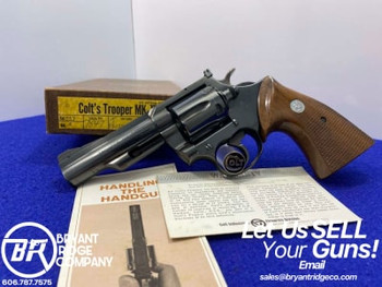 -Vintage- Colt Trooper MK III .357 Mag Blue 4" *HEAD-TURNING COLT REVOLVER*