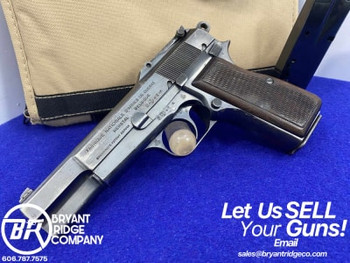 FN Browning Hi-Power 9mm Blue 4.65" *HIGHLY DESIRABLE PRE-WAR FEATURES*