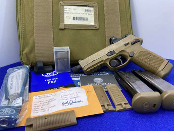 2013 FN America FNX-45 Tactical .45 ACP FDE 5.3" *BORN & BRED FOR BATTLE*
