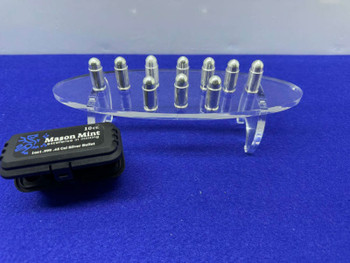 Mason Mint .45acp SILVER BULLETS *Original Box* 10 Troy Ounces .999 SILVER-GID1158477139