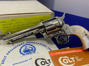 1991 Colt Single Action Army 45LC Nickel -ULTRA DESIRABLE CUSTOM SHOP SAA-