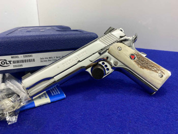 Colt Government Delta Elite 10mm 5" *ABSOLUTELY GORGEOUS BRIGHT STAINLESS*