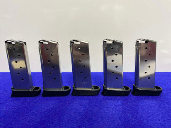(5) Sig Sauer P938 9mm Para 7Rd Magazines *DEPENDABLE PISTOL MAGS*