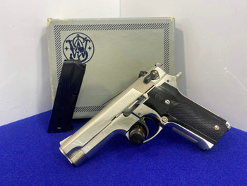 1981 Smith Wesson Model 59 9mm 4" *GORGEOUS HIGH POLISH NICKEL MODEL*