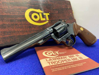 -Vintage- Colt Trooper MK III .357 Mag Blue 6" **COLLECTIBLE COLT REVOLVER*