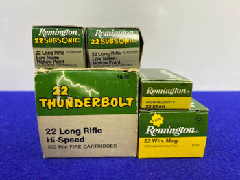 Remington .22 Long Rifle /Short /Win Mag *EXCELLENT REMINGTON VARMINT LOT*