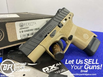 Beretta APX-A1 Carry 9mm Black/FDE 3" *AMAZING RED-DOT OPTIC READY EXAMPLE*