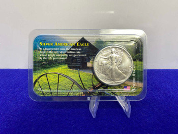 1991 American Silver Eagle **Uncirculated & Original Casing* 1 Troy Oz SILVE