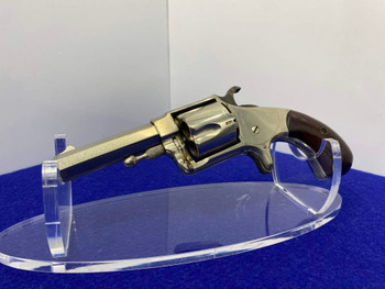 Hopkins & Allen XL No.7 .41 Rimfire Nickel *ANTIQUE SINGLE-ACTION REVOLVER*