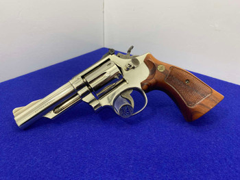 1970 Smith Wesson 19-3 .357 Mag Nickel 4" *COMBAT MAGNUM REVOLVER*