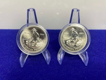 (2)* Engelhard American Prospector -VINTAGE- 2oz .999 FINE SILVER- Desirable-GID1149397745
