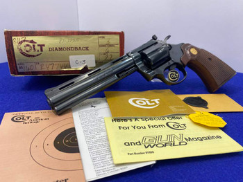 Colt Diamondback .22 LR Blue *HIGHLY COLLECTIBLE & TIMELESS SNAKE REVOLVER*