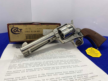 1981 Colt Single Action Army .45 Nickel *COLLECTIBLE THIRD GENERATION*