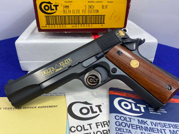 1987 Colt Delta Elite 10mm Blue 5" *SCARCE "FIRST EDITION" - ONLY 500 MADE*