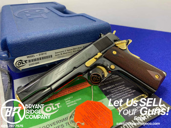 2023 Colt Government .45ACP 5" *POLISHED BLUED W/ GOLD ACCENTS* Gorgeous