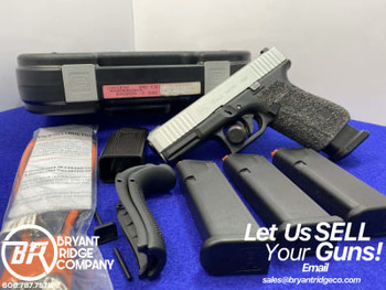 Glock 19 Gen 5 9mm 4.02" -SHIMMERING ALUMINUM CERAKOTE- Apollo Custom