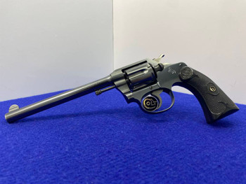 1918 Colt Police Positive .32 NP Blue 6" *COLLECTIBLE FIRST ISSUE REVOLVER*