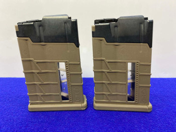 TWO 10-Round *MDT AICS FDE POLYMER/BLK STEEL SHORT ACTION MAGAZINE* 308 Win-GID1167639225
