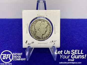 *1911 Barber SILVER Half Dollar -90% SILVER- Desirable SAN FRANCISCO MINT