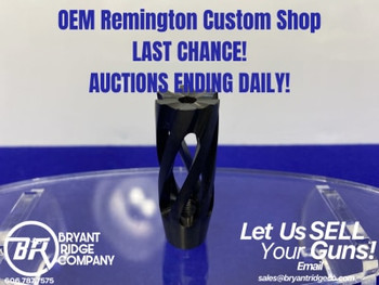 Unreamed Spiral Muzzle Brake Blue/Blk *1/2x28 THREAD/ .25 ID/ .875 OD*-GID1167860182