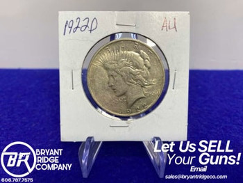*1922 Peace Silver Dollar *DENVER MINT* .77 Troy Ounce SILVER -AU-