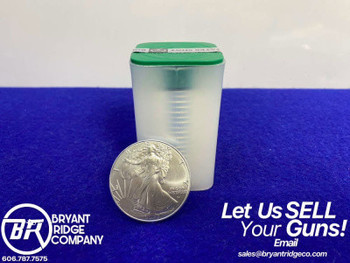 *2025 American Silver Eagles -FACTORY SEALED TUBE OF 20- Troy Ounces .999-GID1151694534