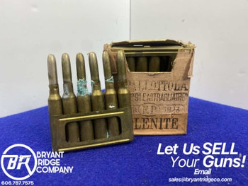 16 Rounds of Carcano 6.5x52mm *WWI ERA ITALIAN AMMUNITION*