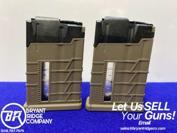 TWO 10-Round *MDT AICS FDE POLYMER/BLK STEEL SHORT ACTION MAGAZINE* 308 Win-GID1171143798