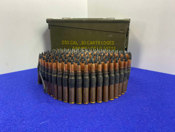 250 Rounds of linked .30-06 Ammunition *FANTASTIC RIFLE AMMO*