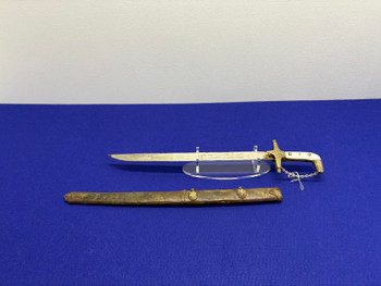 Cutlass Style Sword w/ Engraved Scabbard *VINTAGE DISPLAY*
